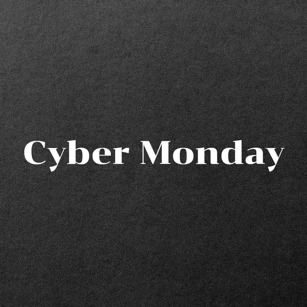 Cyber monday Instagram post template, editable text