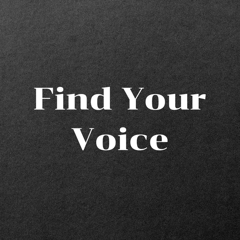 Find your voice Instagram post template, editable text