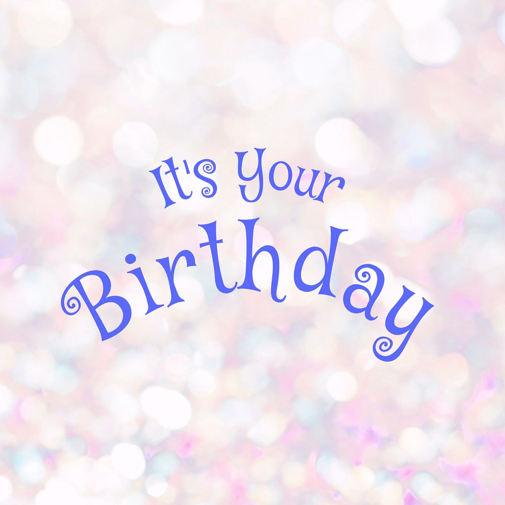 Happy birthday Instagram post template, editable text