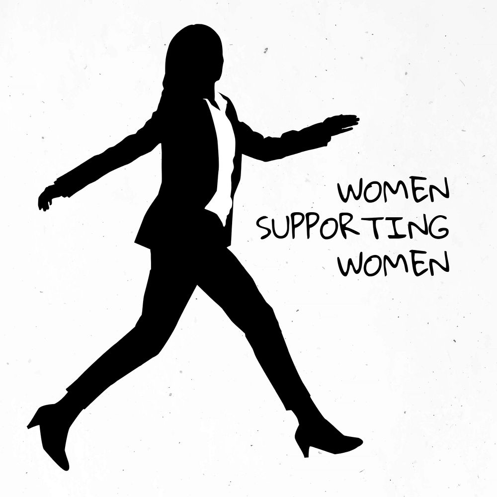 Women supporting women Instagram post template, editable text