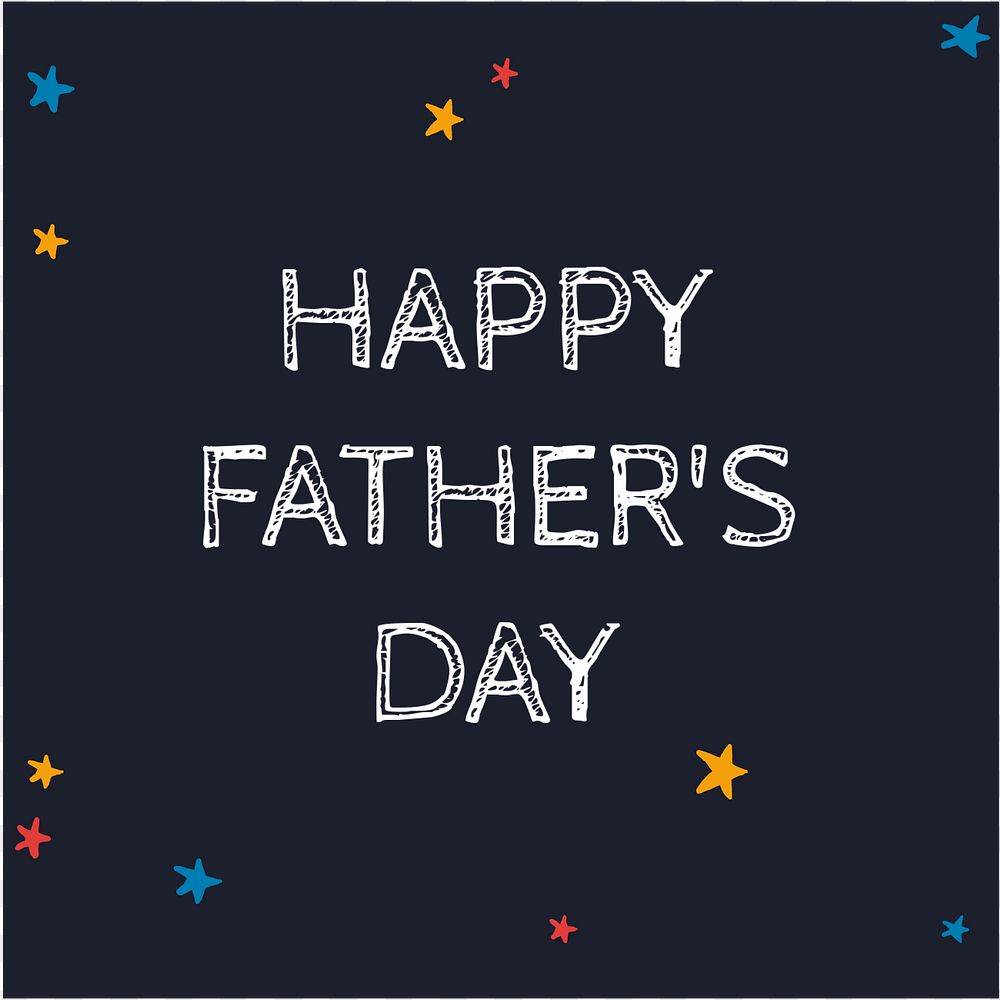 Father's day Instagram post template, editable text