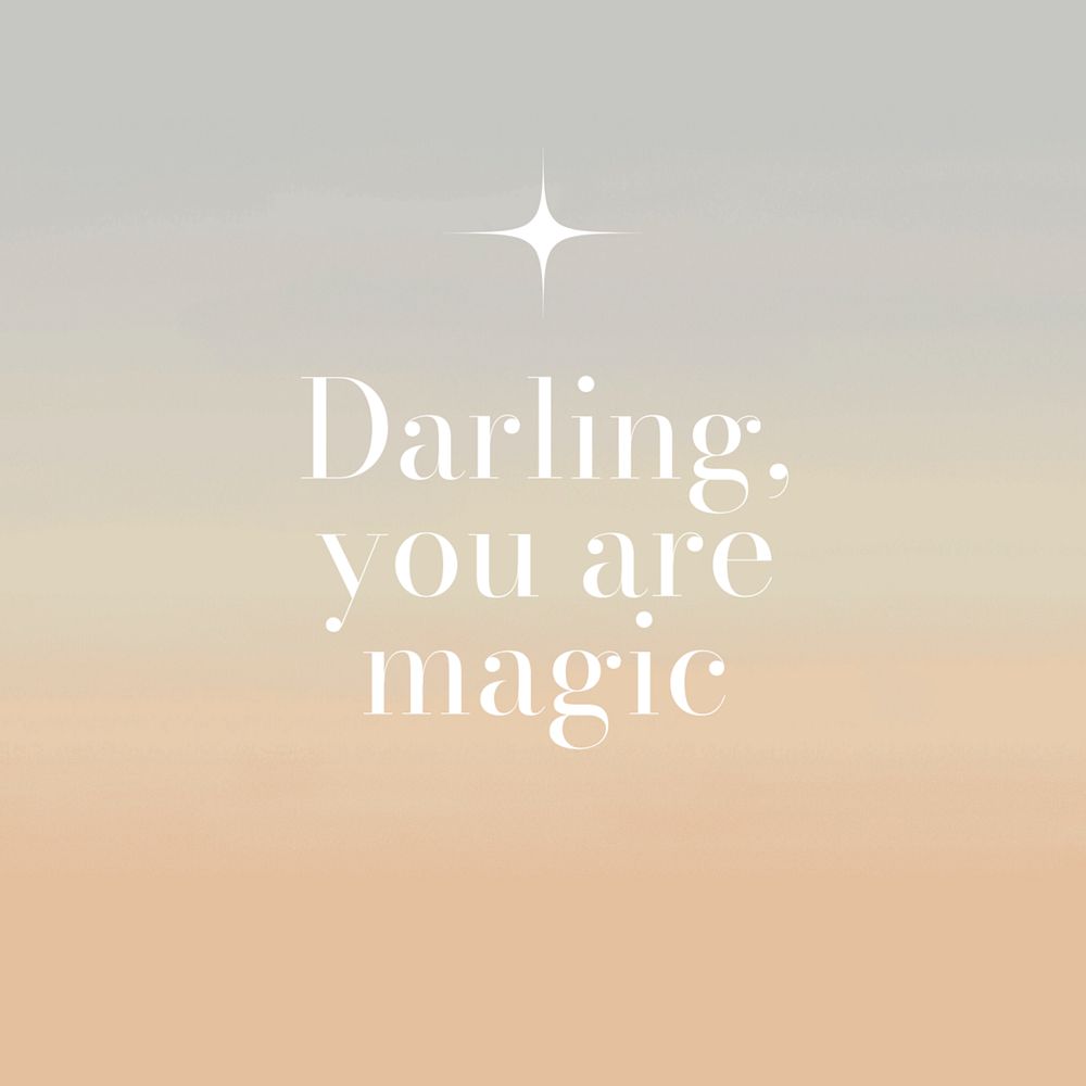 You are magic Instagram post template, editable text