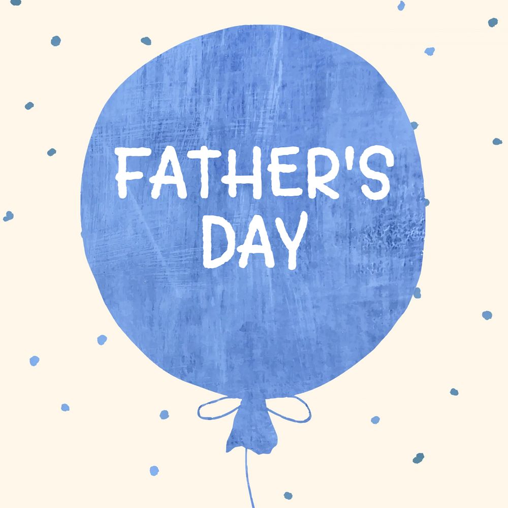 Father's day Instagram post template, editable text