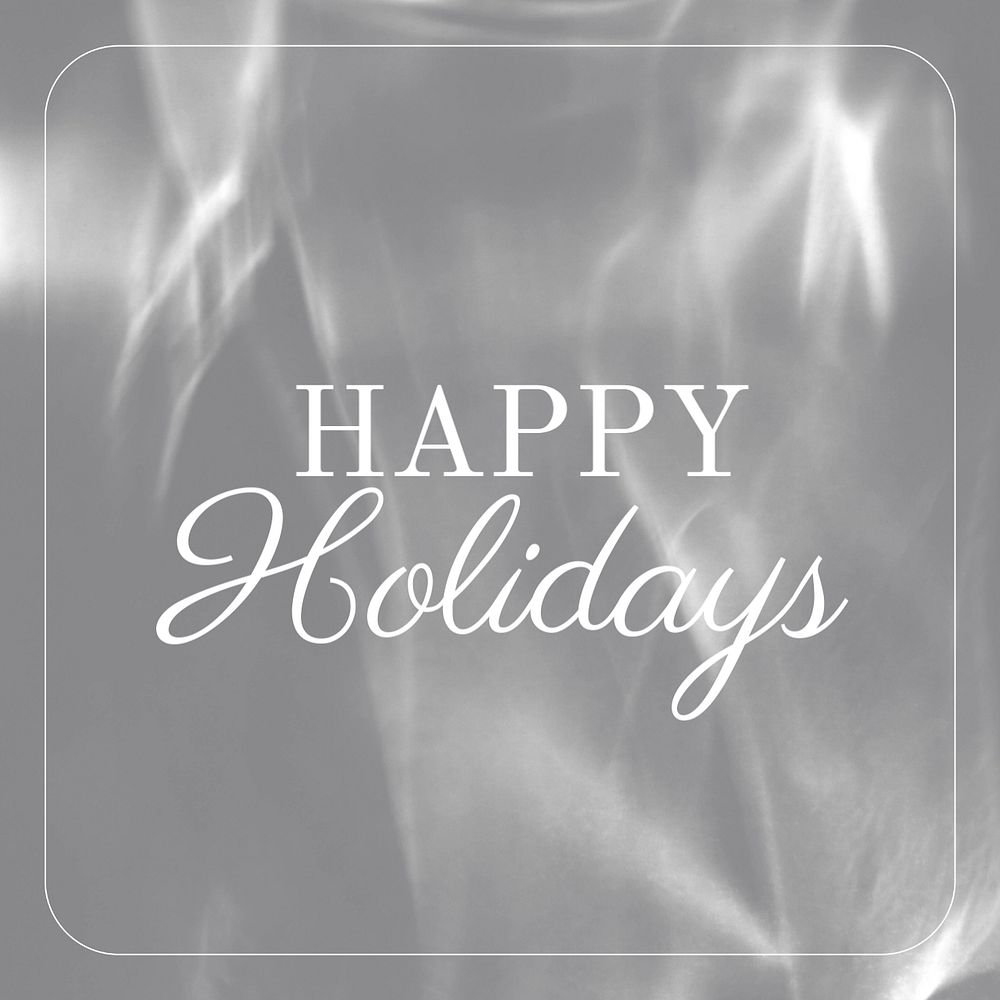 Happy holidays Instagram post template, editable text