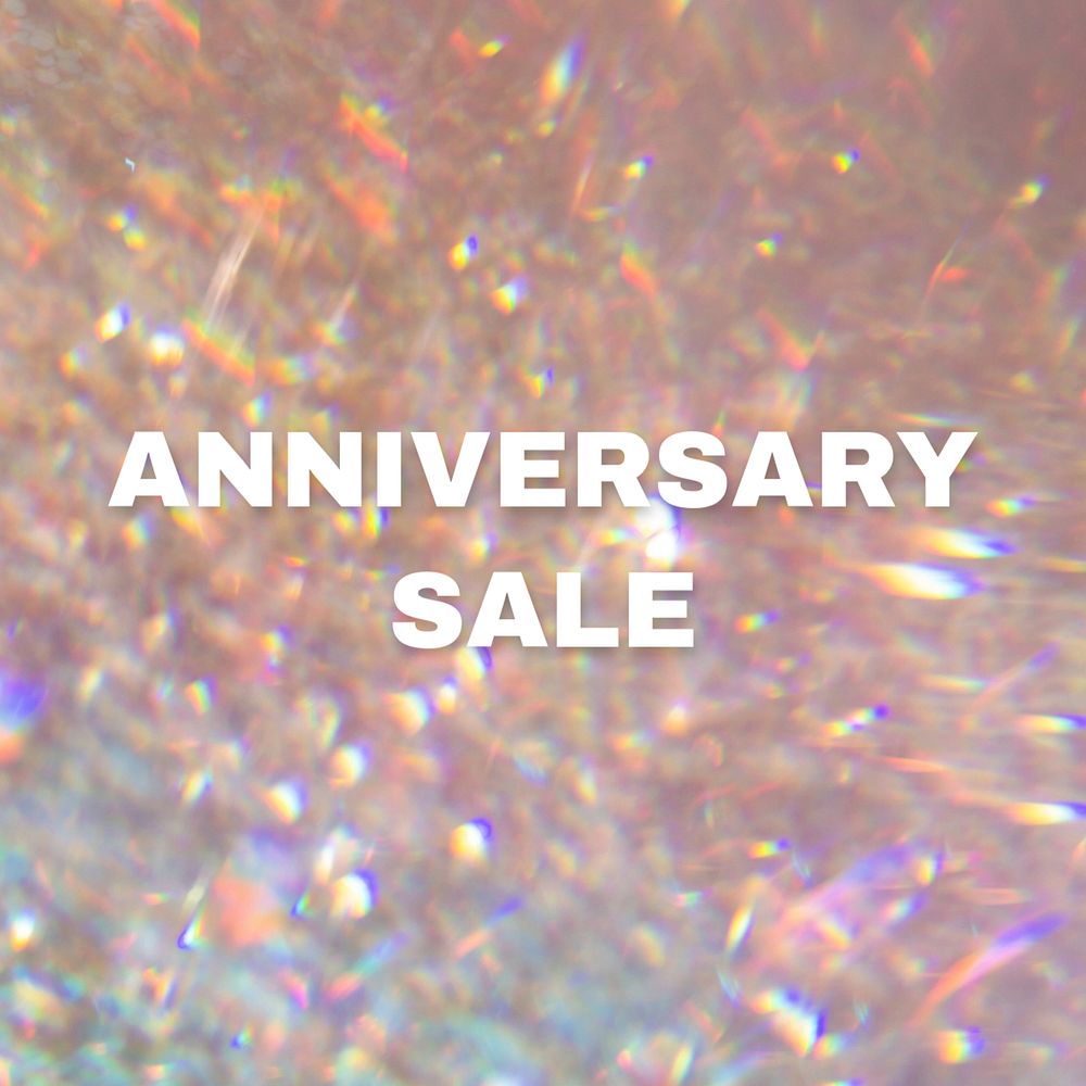 Anniversary sale Instagram post template, editable text