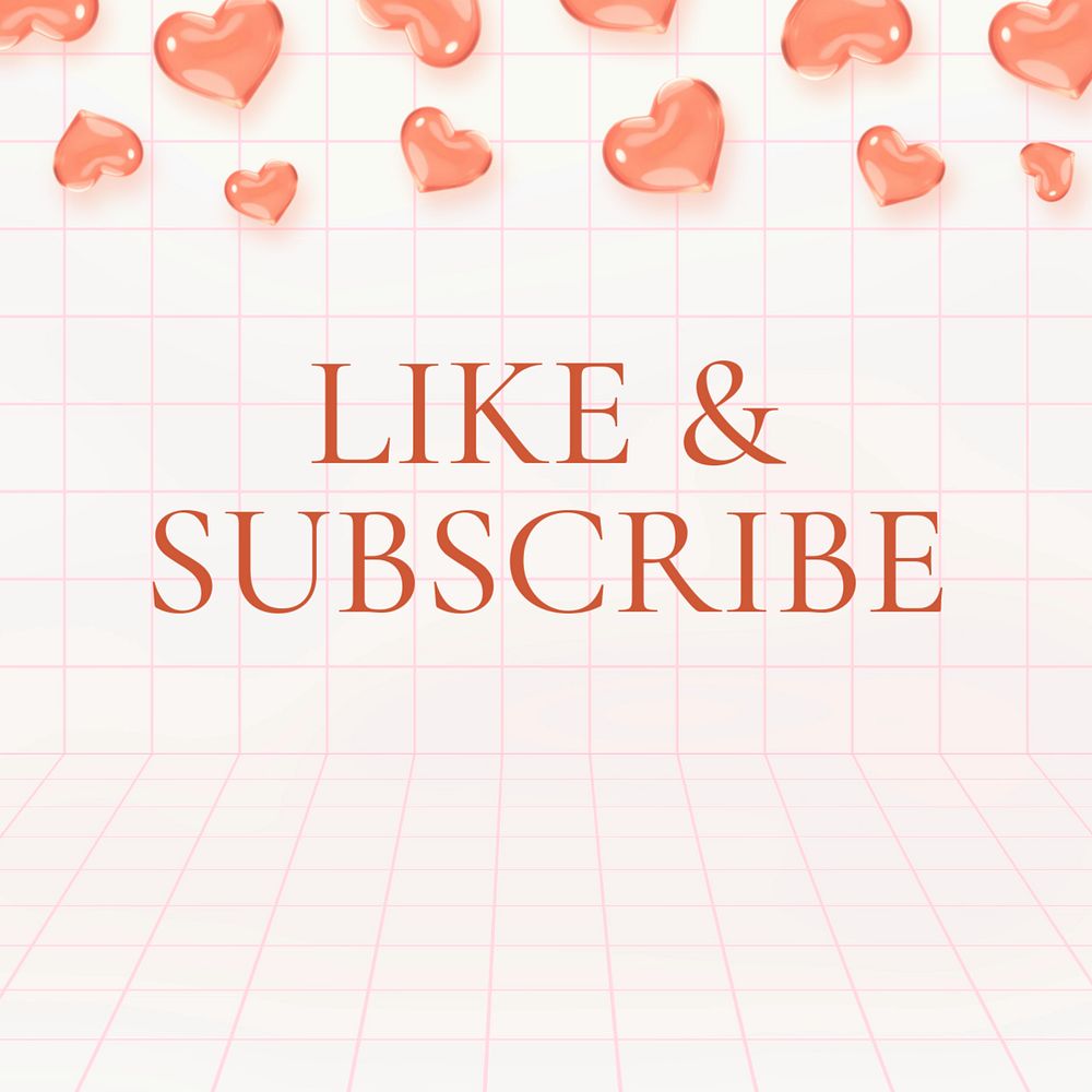 Like & subscribe Instagram post template, editable text