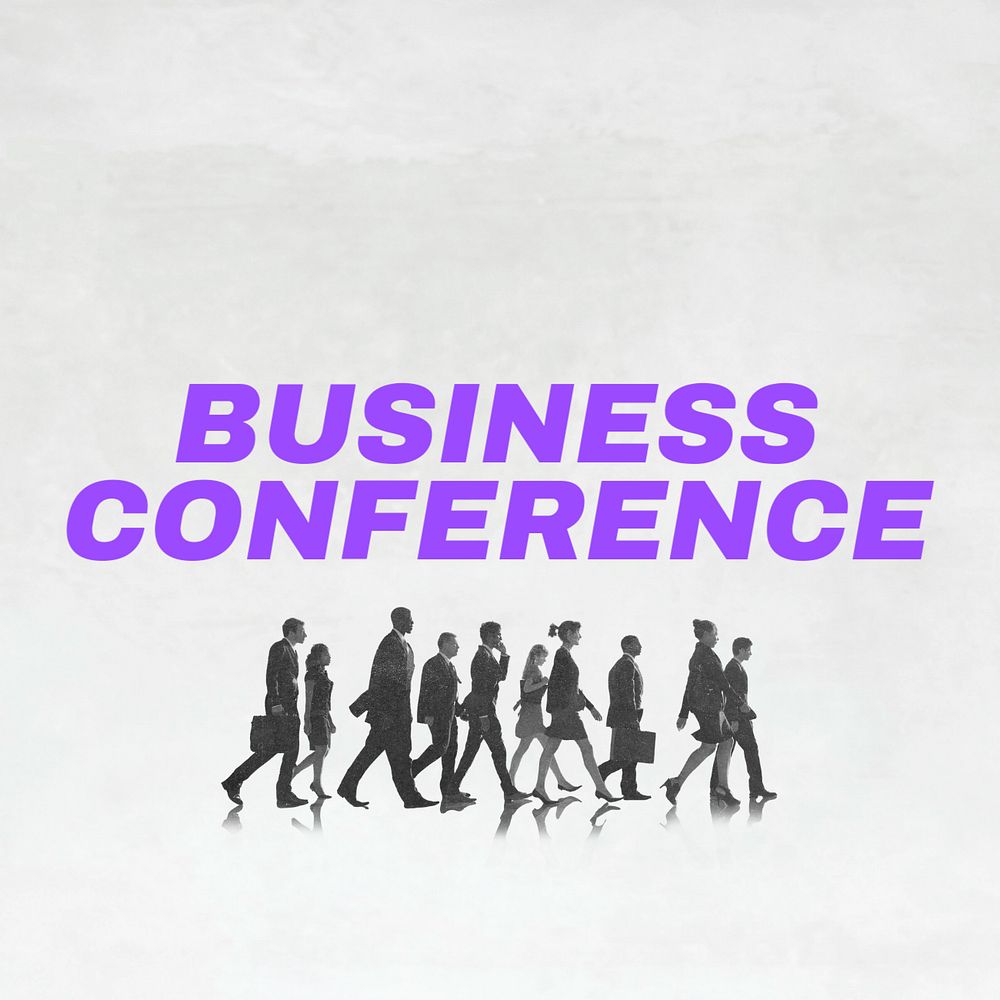 Business Conference Instagram post template, editable text