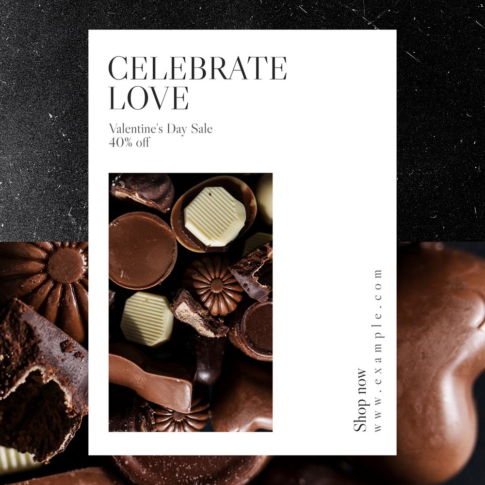 Celebrate love sale Instagram post template, editable text