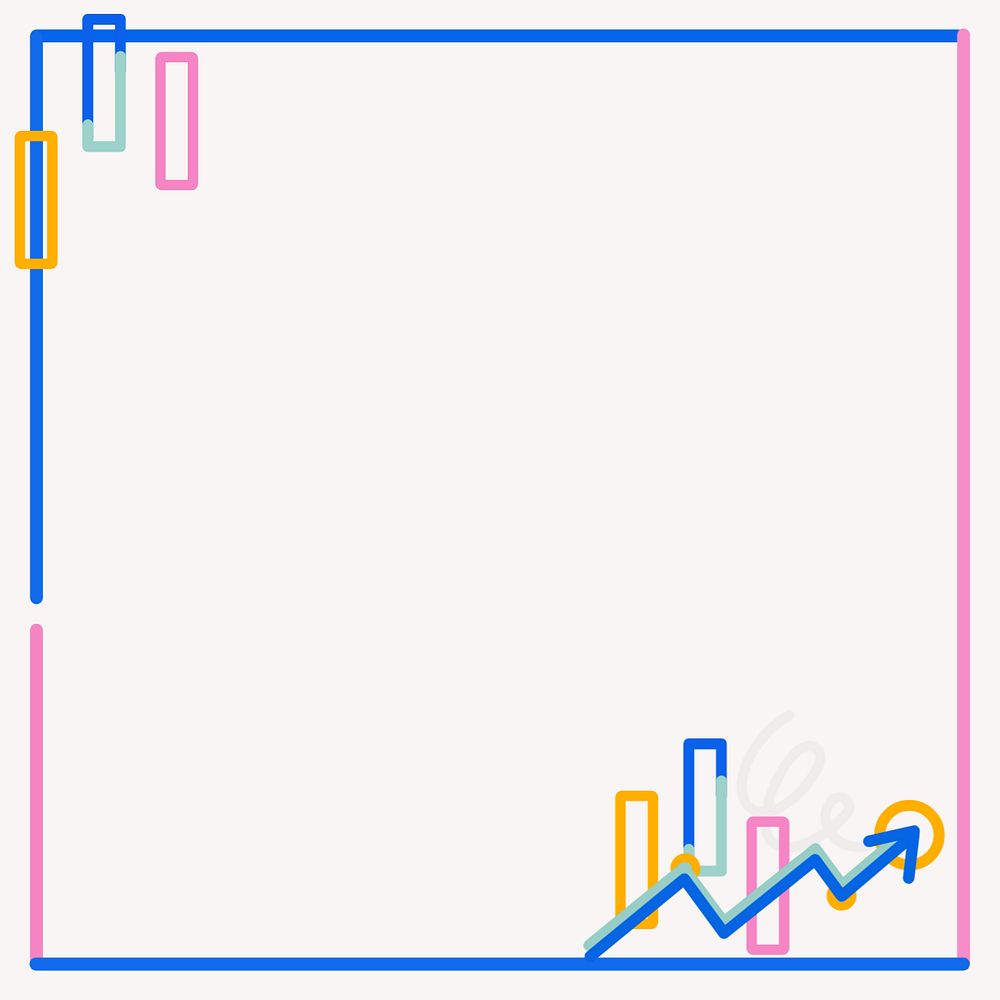 Graph frame doodle, editable design