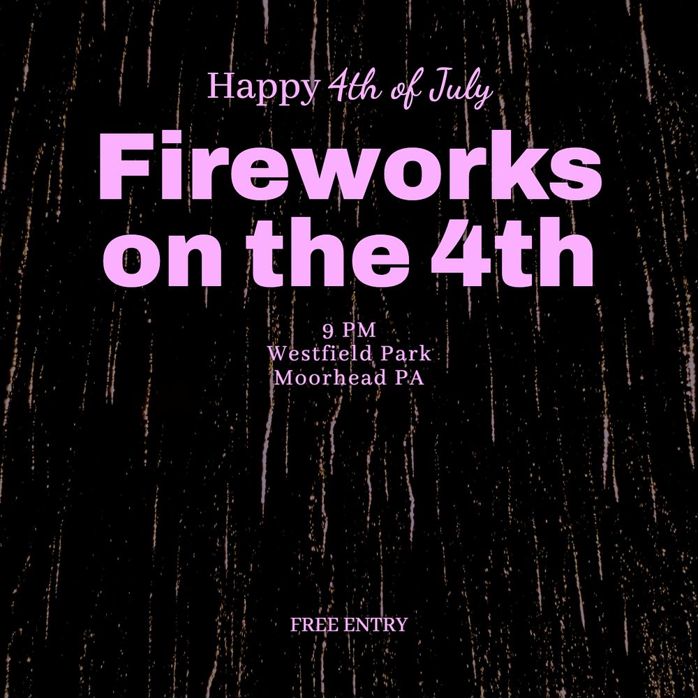 4th of July Instagram post template, editable text