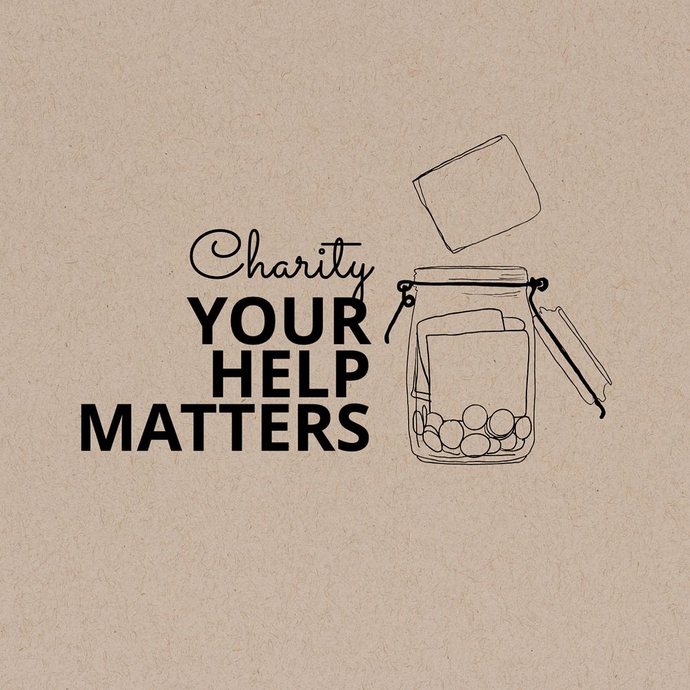 Your help matters logo template, editable text