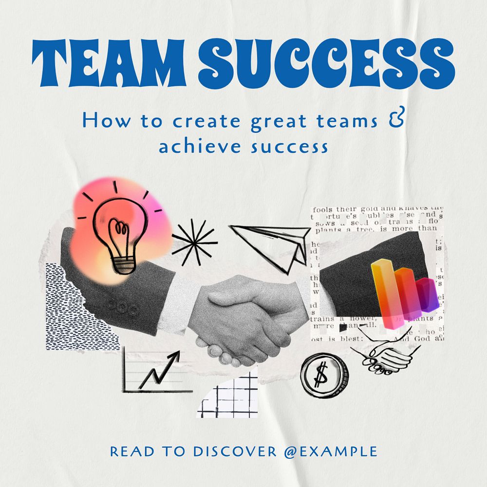 Team success Instagram post template