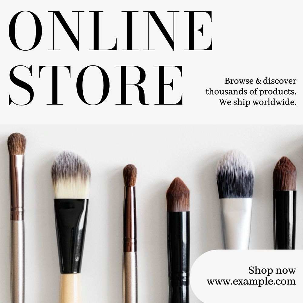 E-commerce online shopping ads  Instagram post template, editable text