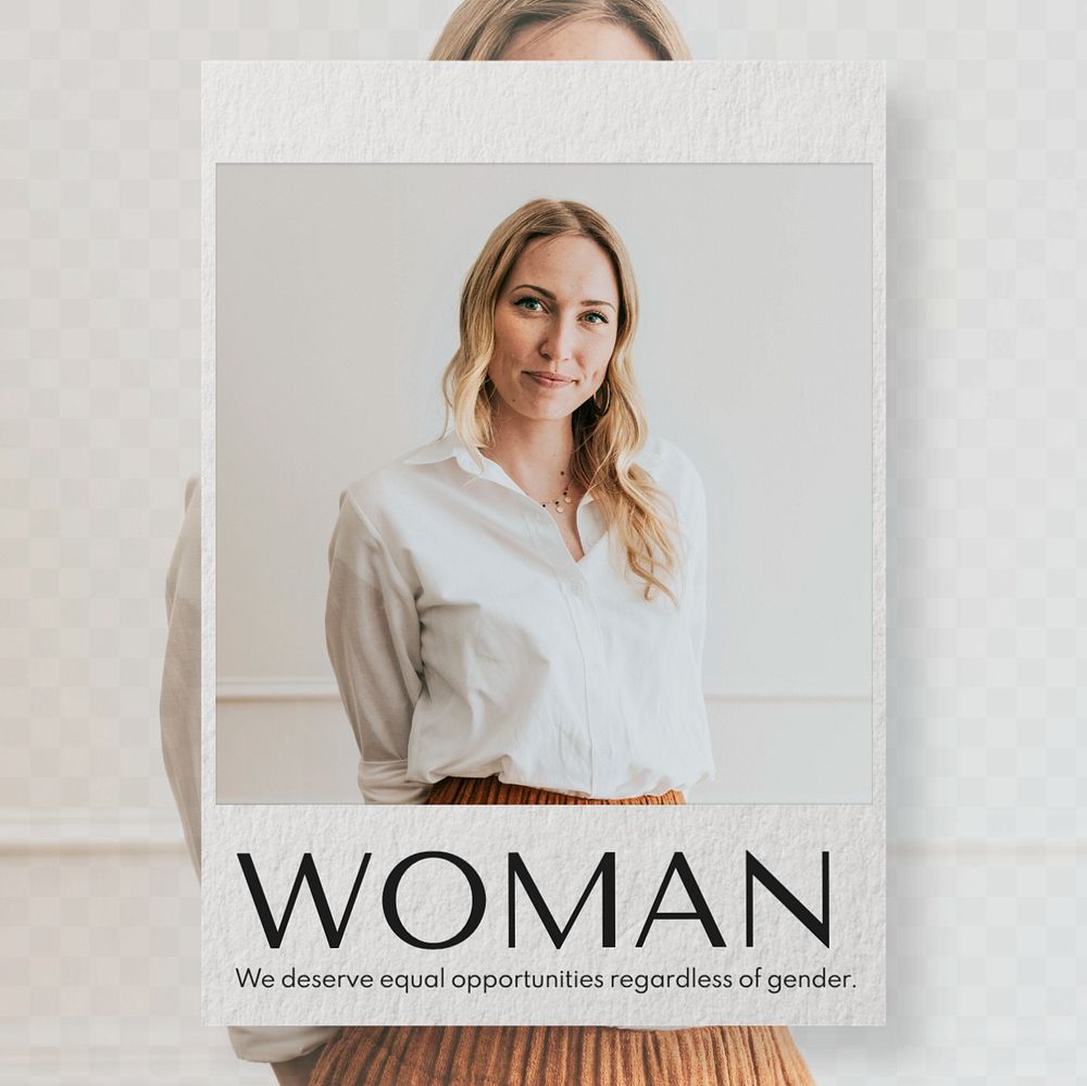 Woman Instagram post template, editable text