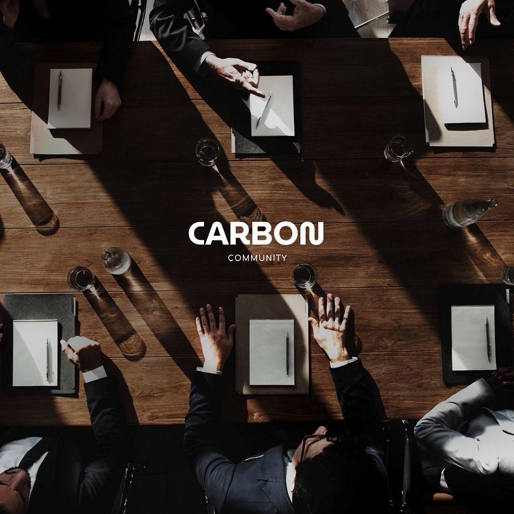 Business meeting Instagram post template, shadow aesthetic photo
