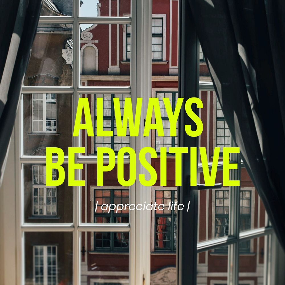 Motivational quote Instagram post template, editable design