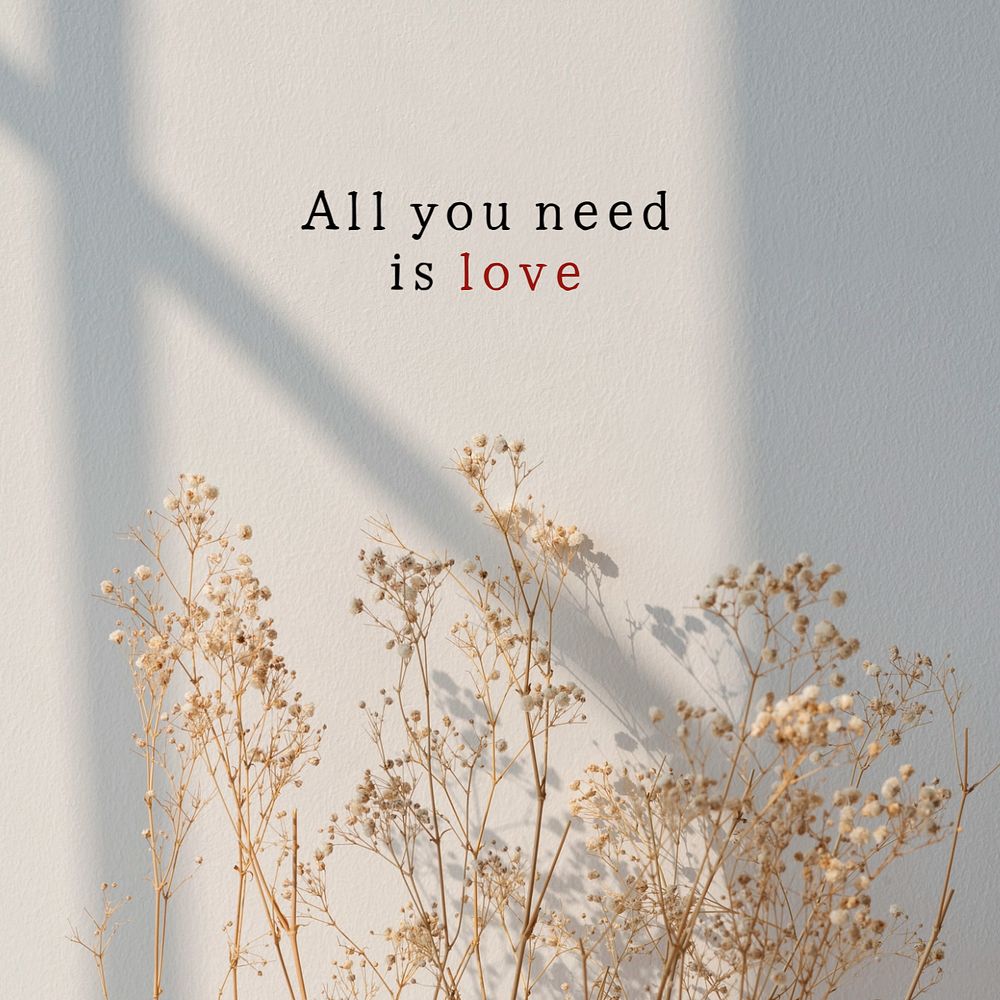 Life quote instagram post template, aesthetic editable text