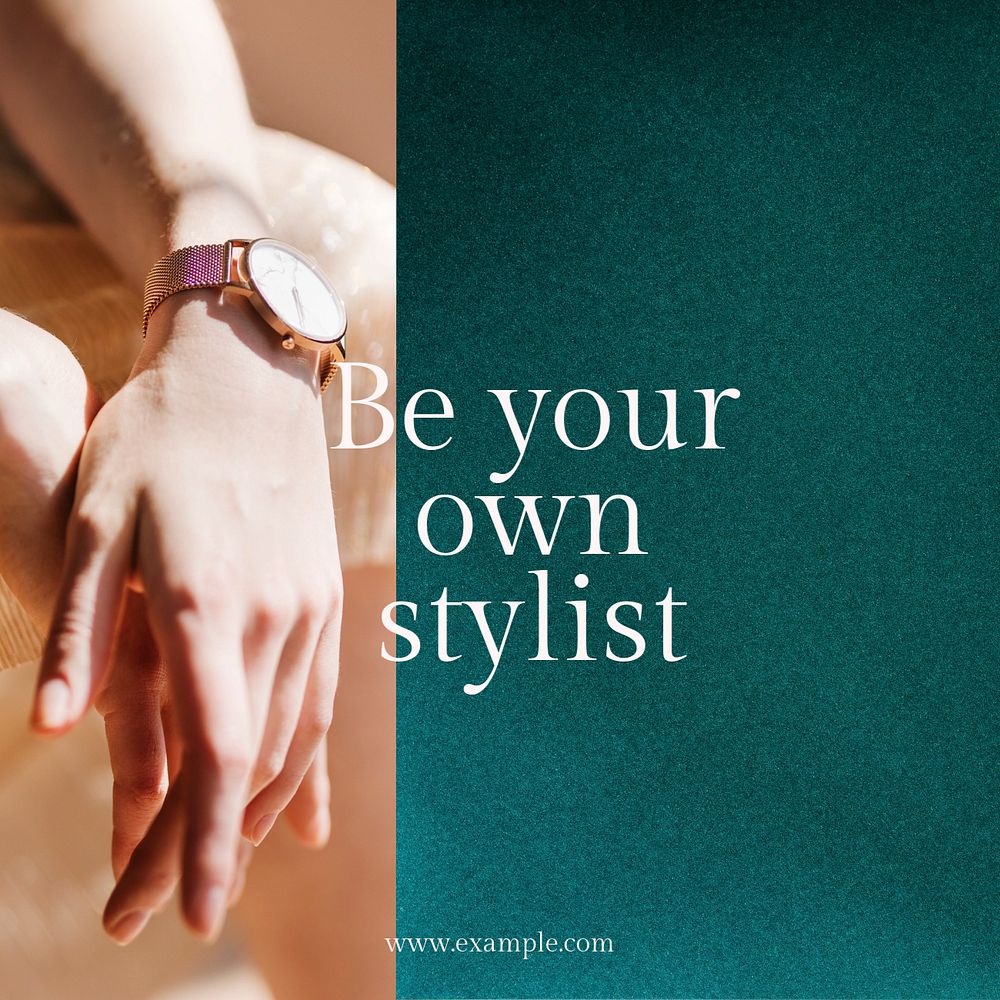 Minimal fashion Instagram post template, editable design