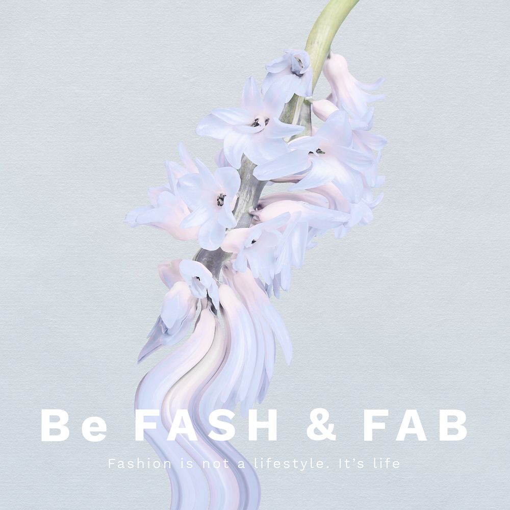 Fashion quote Instagram post template, surreal abstract design
