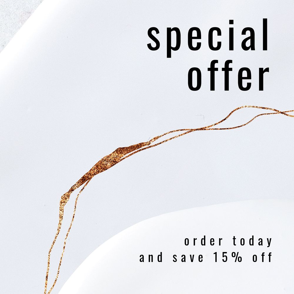 Special offer Instagram story template, luxury editable design
