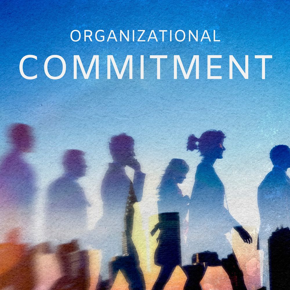 Organizational commitment, Instagram post template, editable business design