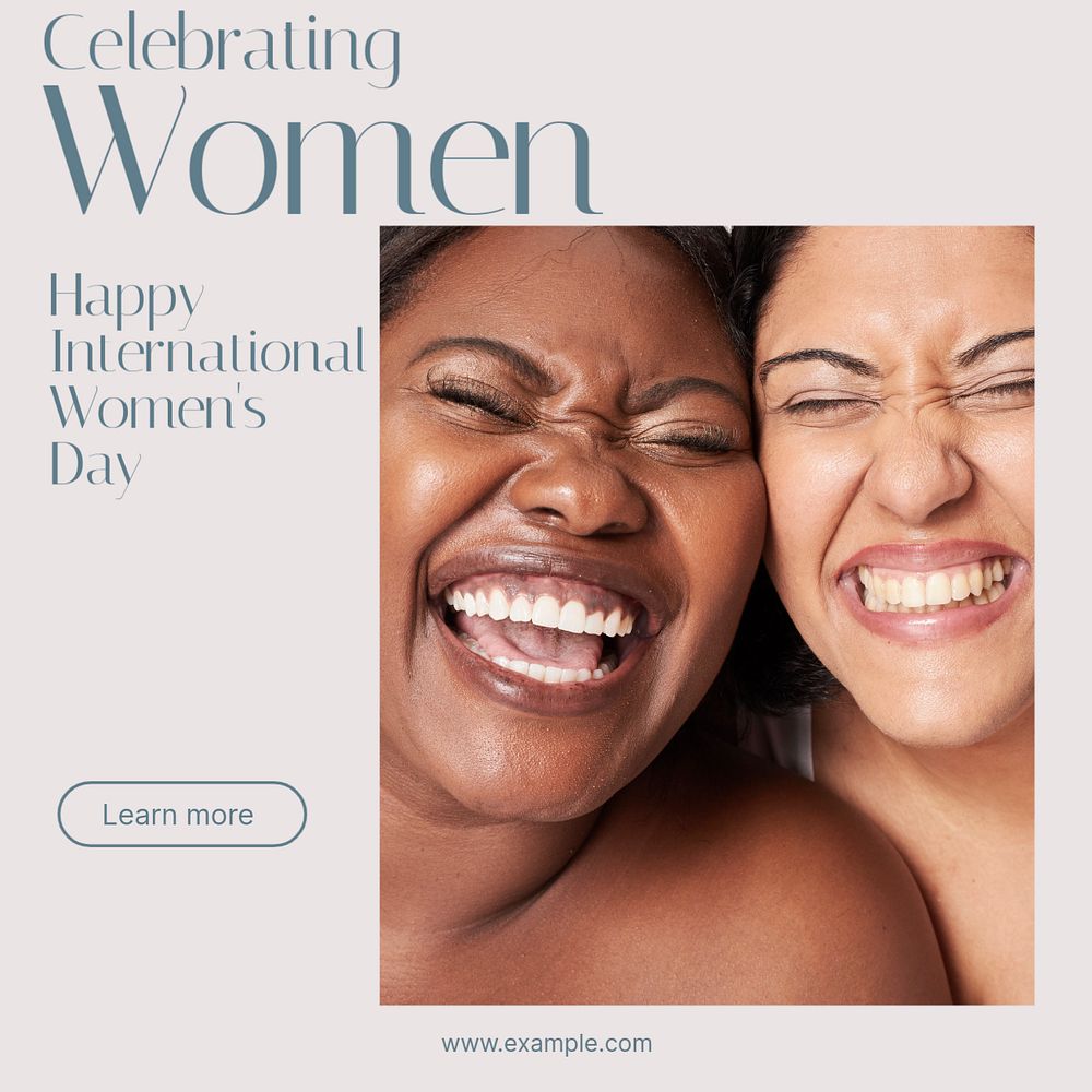 Celebrating women Instagram post template, editable social media design