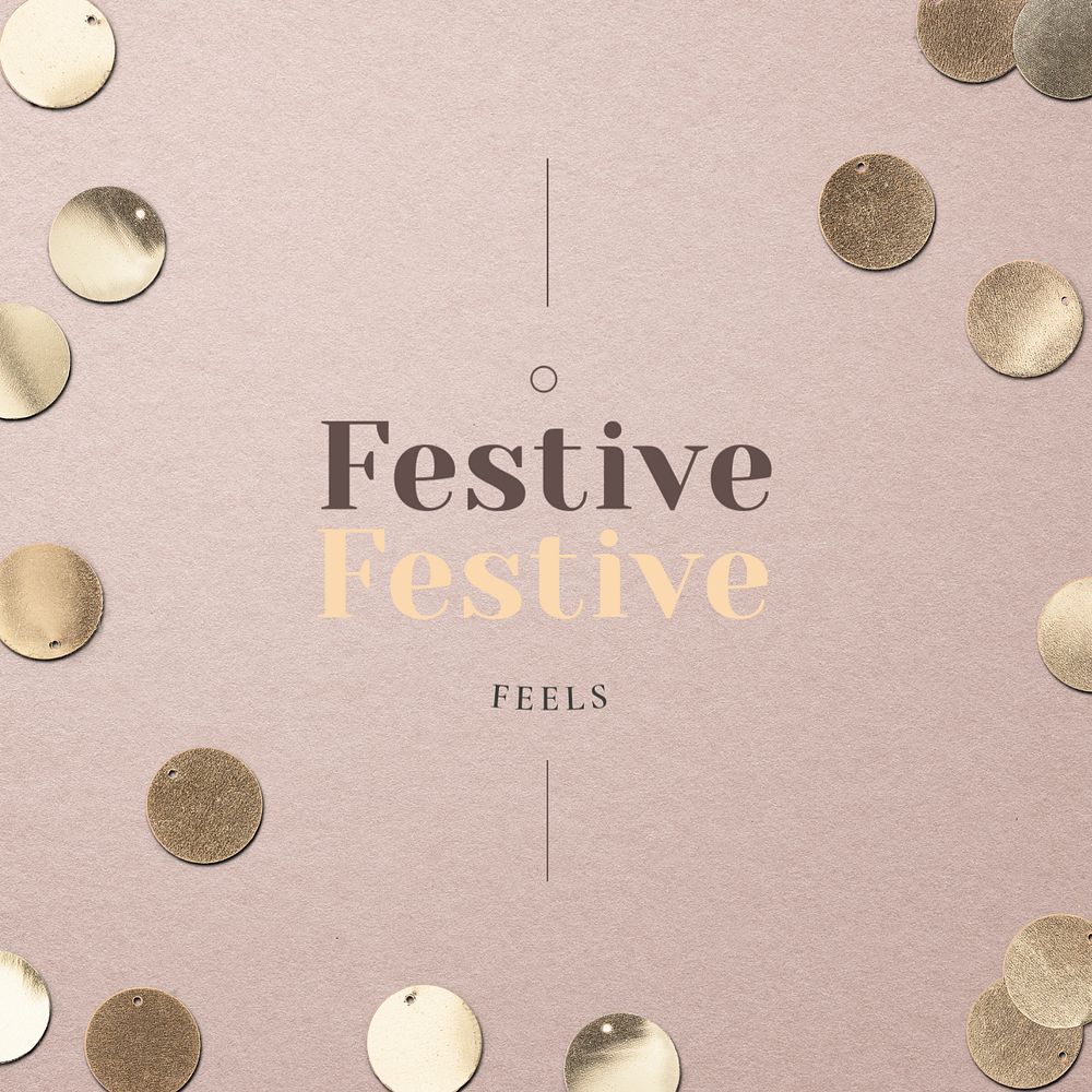 Festive greeting Instagram post template, editable design