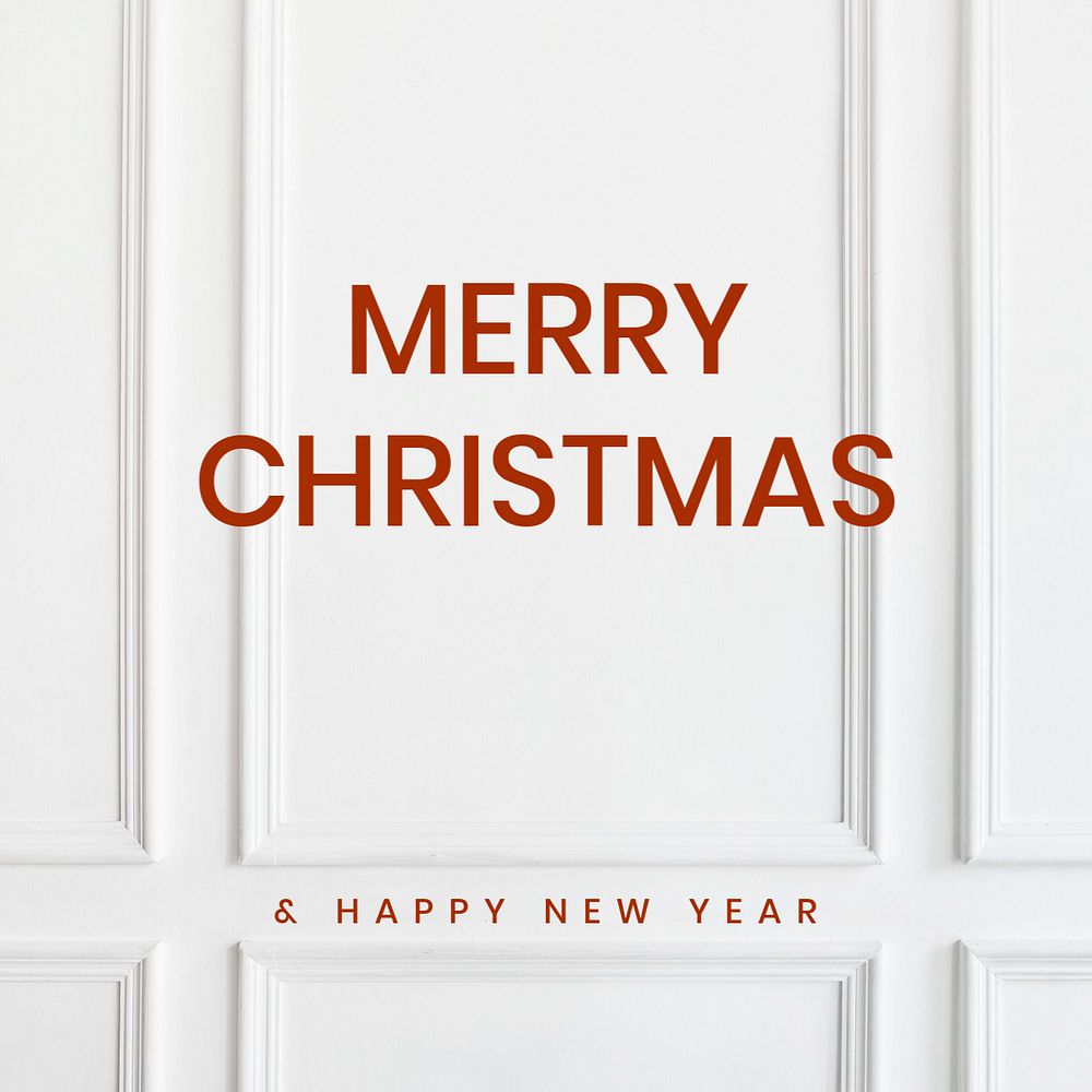 Christmas greeting Instagram post template, editable design