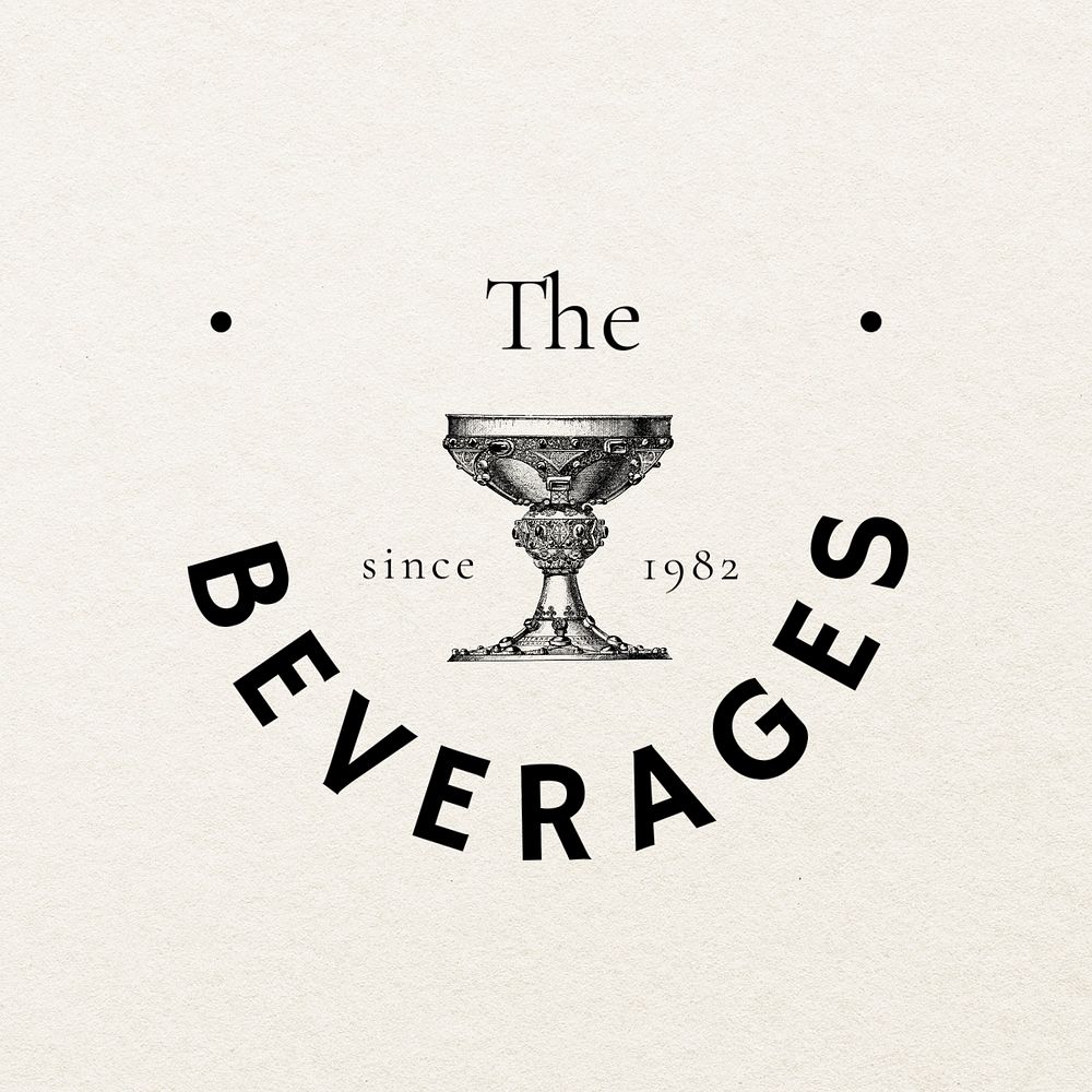 Restaurant & bar editable logo template