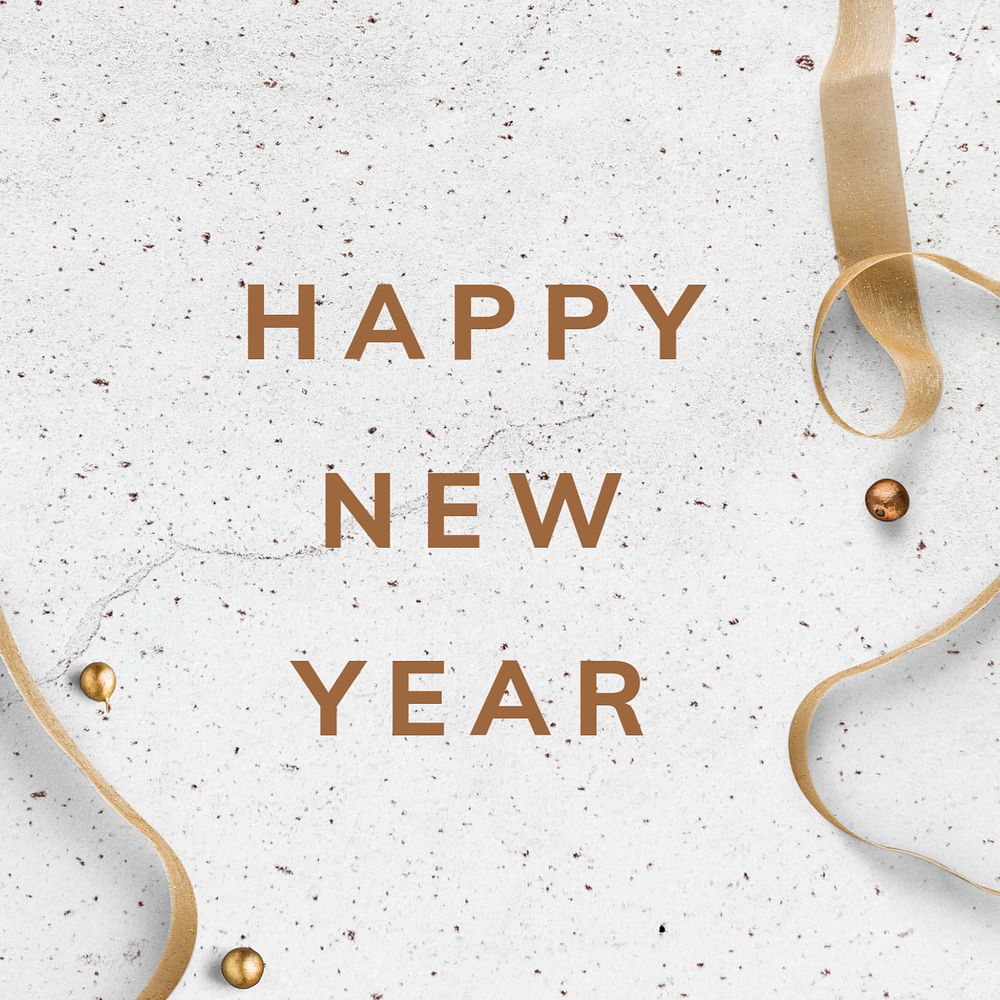 New year Instagram post template, editable design