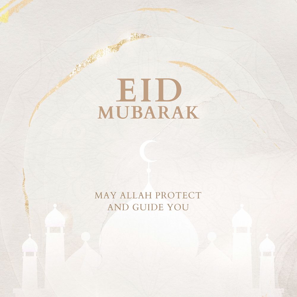 Eid Mubarak Facebook ad template, editable design