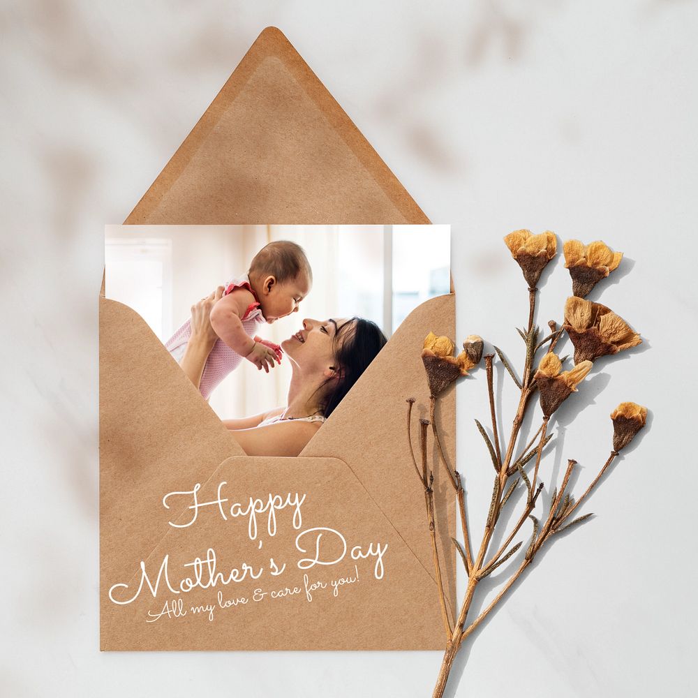 Mother's day Instagram post template, editable floral design