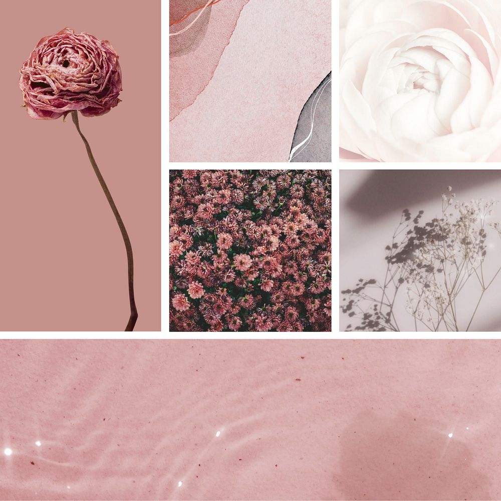 Customizable aesthetic grid photo collage