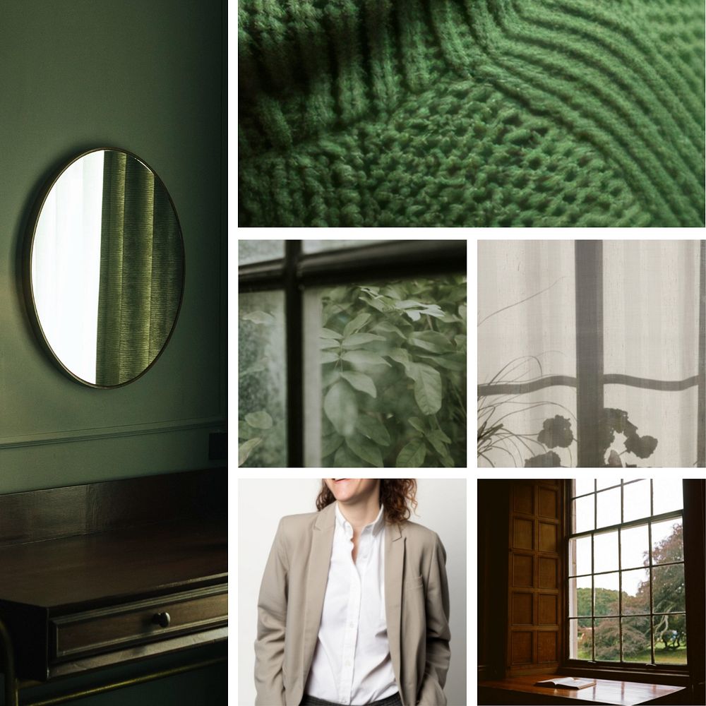 Customizable aesthetic grid photo collage