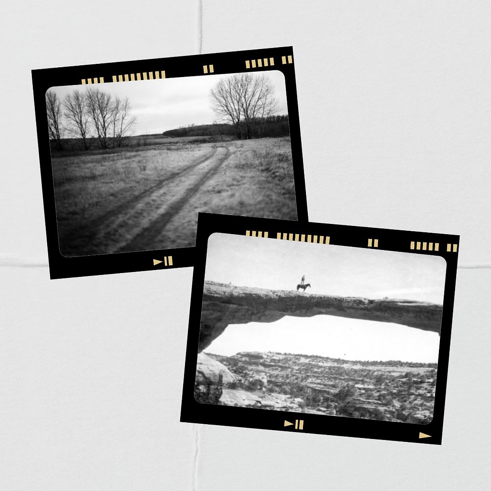 Customizable aesthetic analog film photo collage