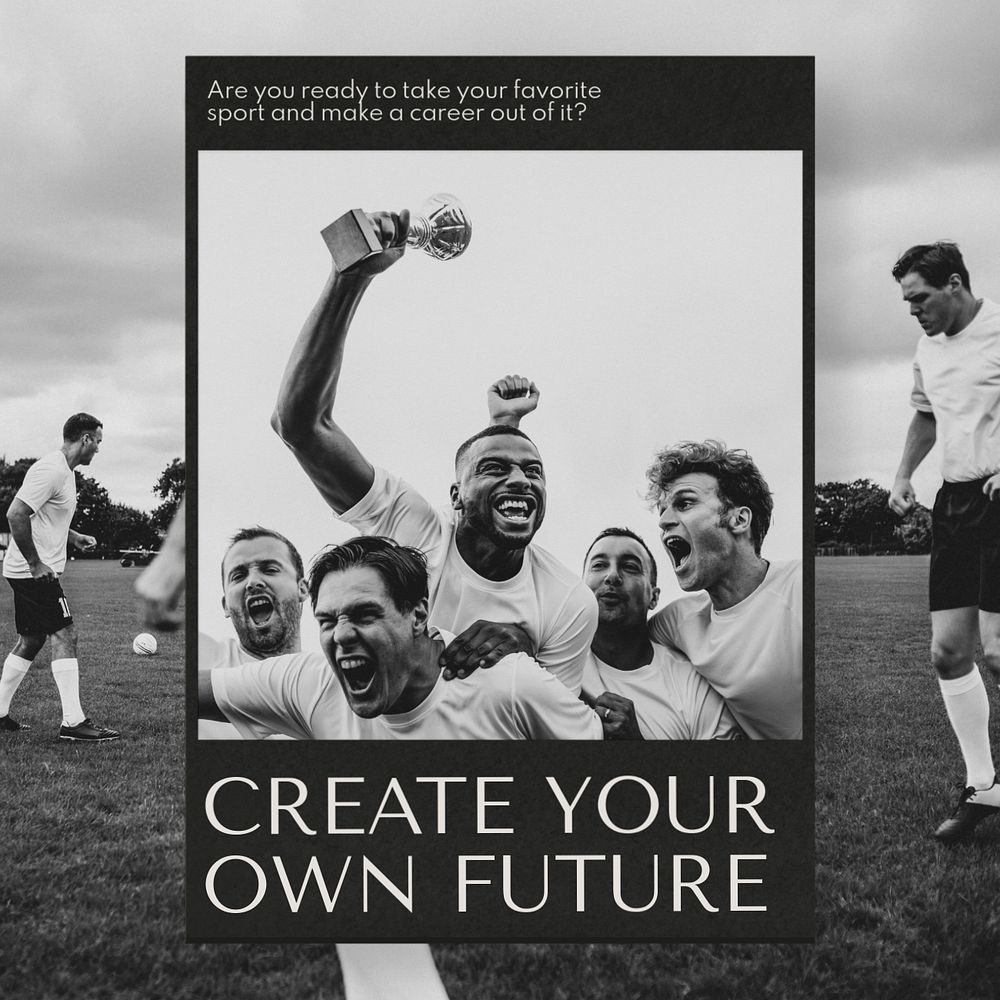 Build your own future Instagram post template, editable text