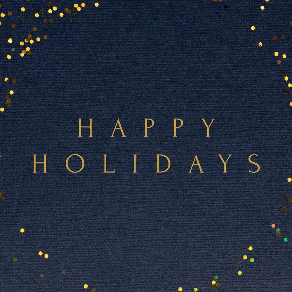 Happy holidays Instagram post template, editable text