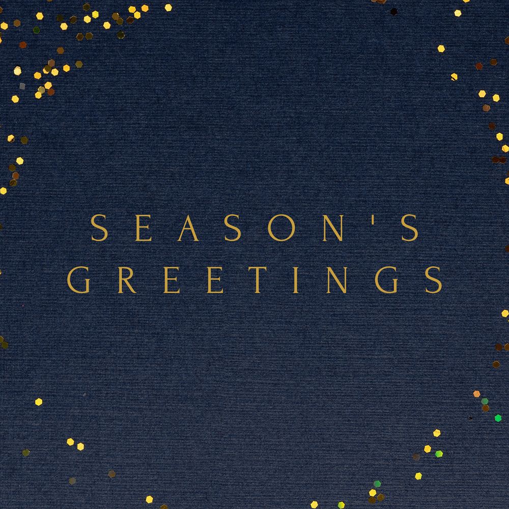 Seasons greetings Instagram post template, editable text