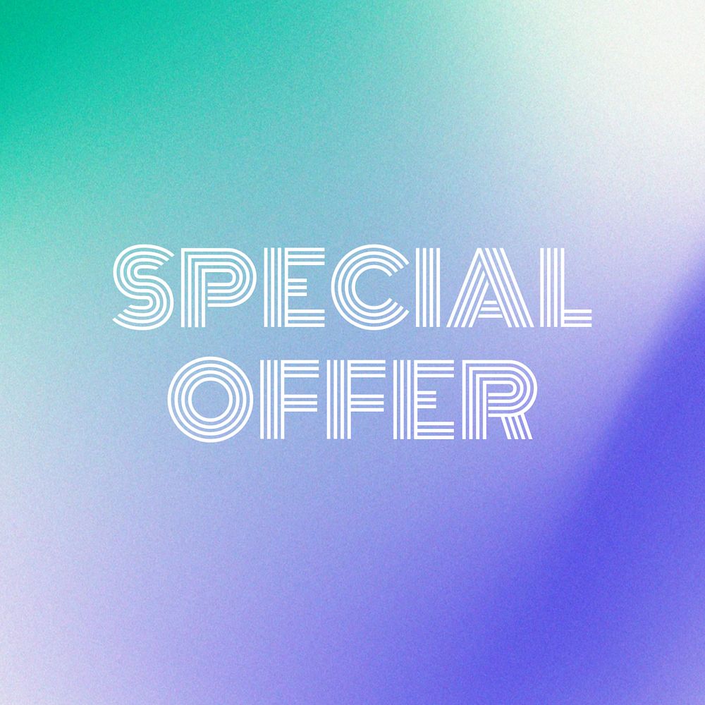 Special offer Instagram post template, editable text