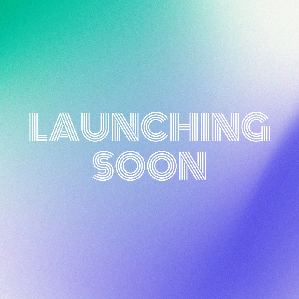 Launching soon Instagram post template, editable text