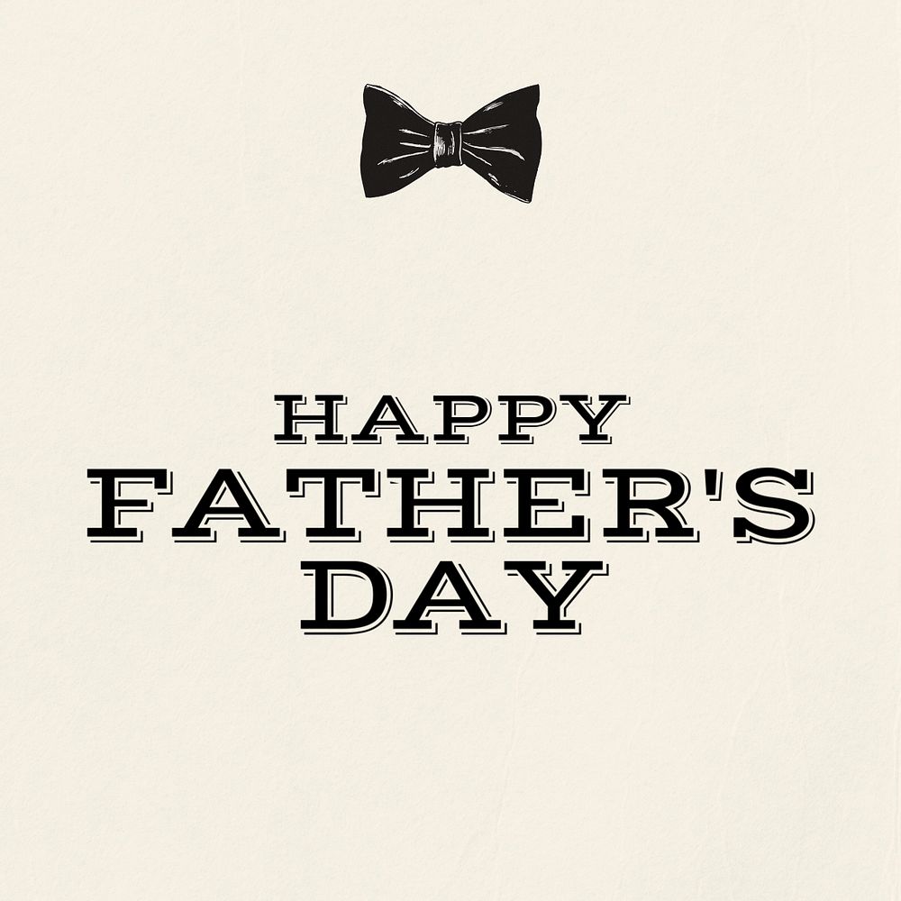 Father's day Instagram post template, editable text