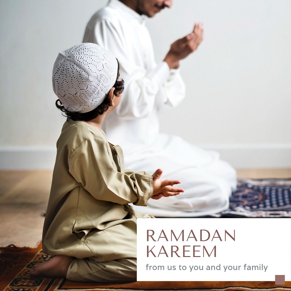 Ramadan Kareem  Facebook post template, editable design