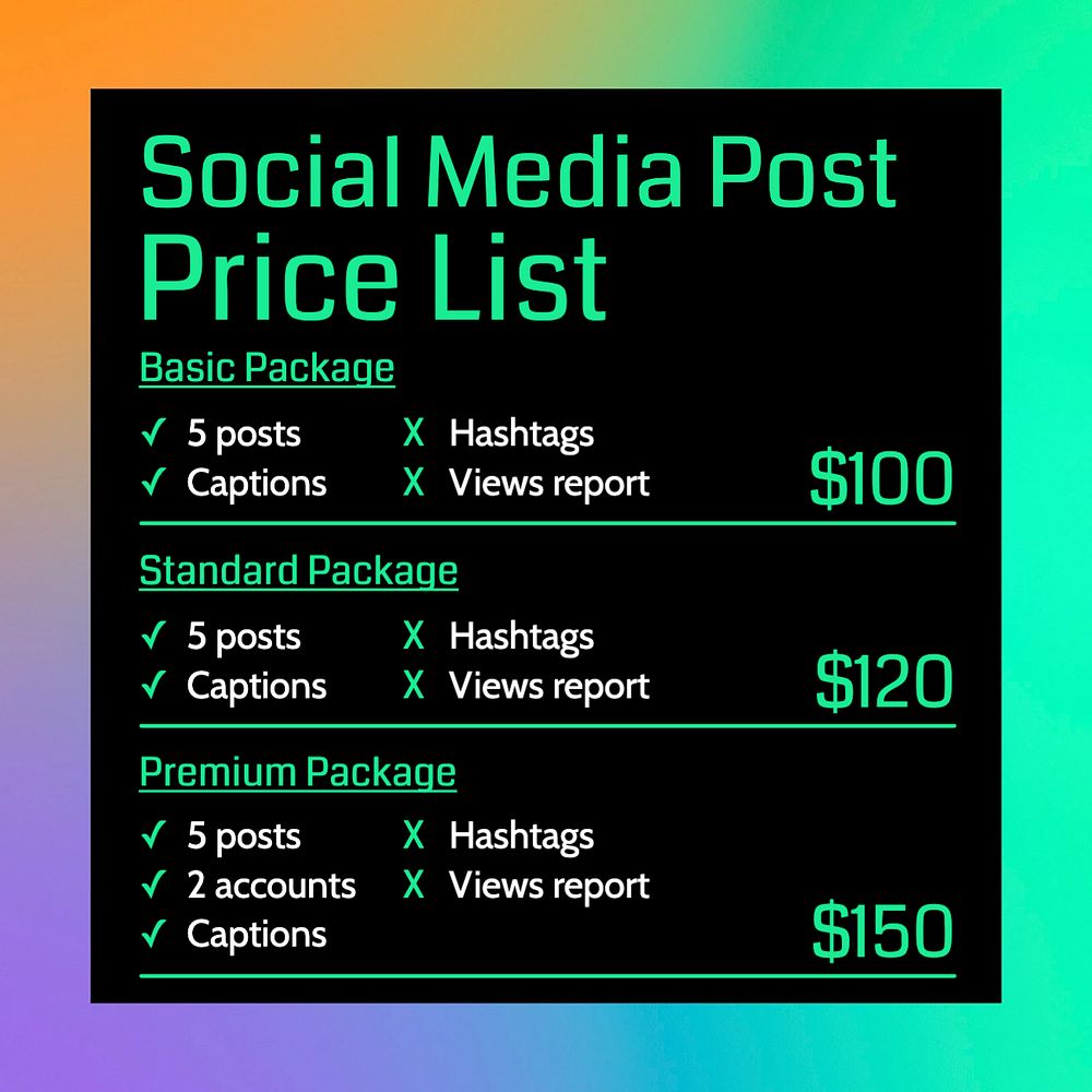 Social media post Instagram post template, editable text