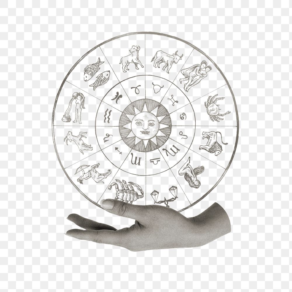 Astrology horoscope chart png, fortune telling art