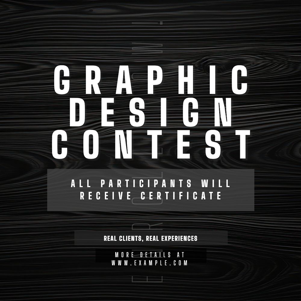 Design contest Instagram post template, editable text