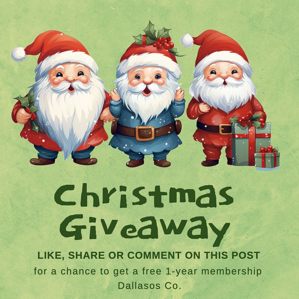 Christmas giveaway Instagram post template, editable text