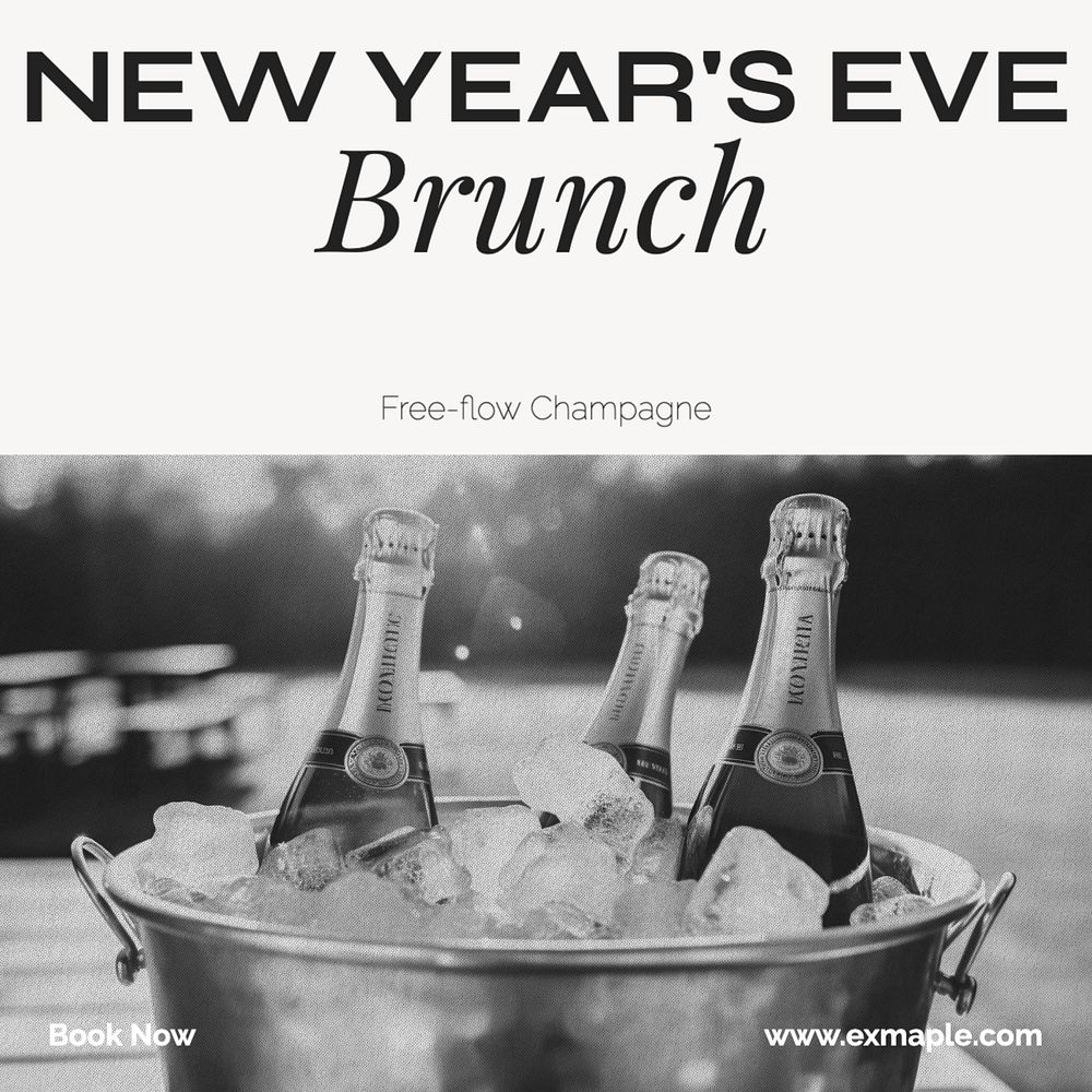 NYE brunch Instagram post template