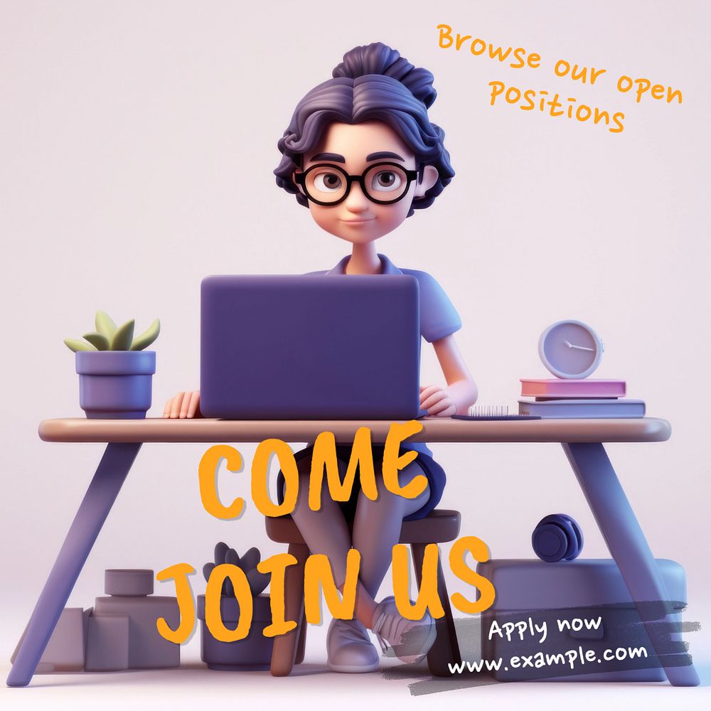 Come join us Instagram post template, editable text