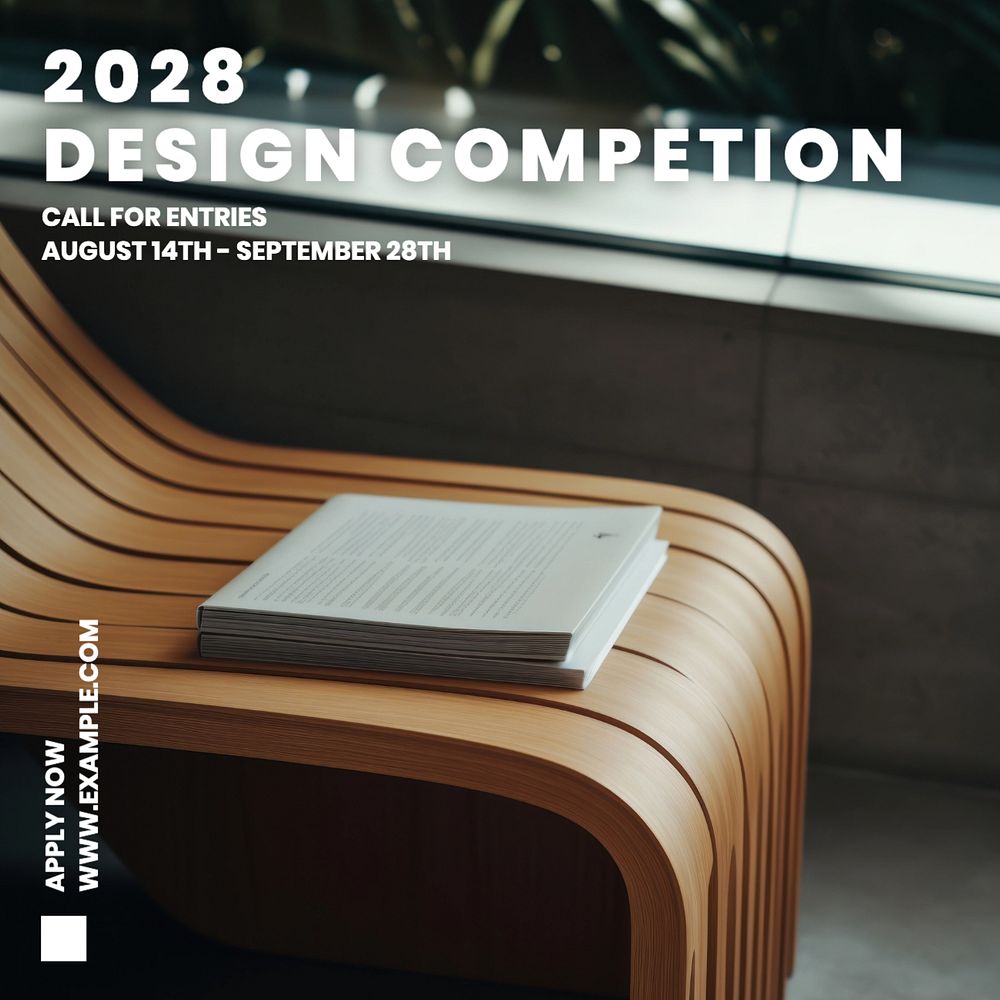 Design competition Instagram post template, editable text