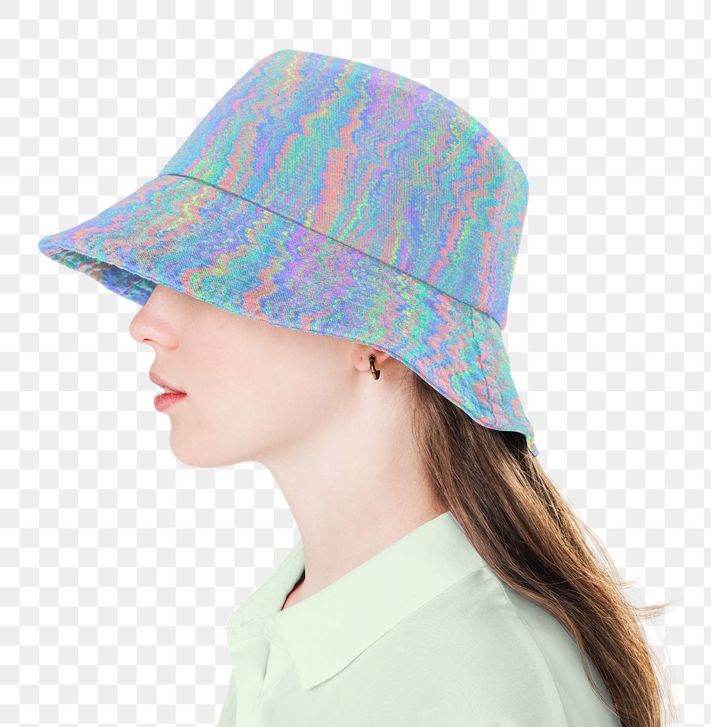 Bucket hat mockup, headwear editable design